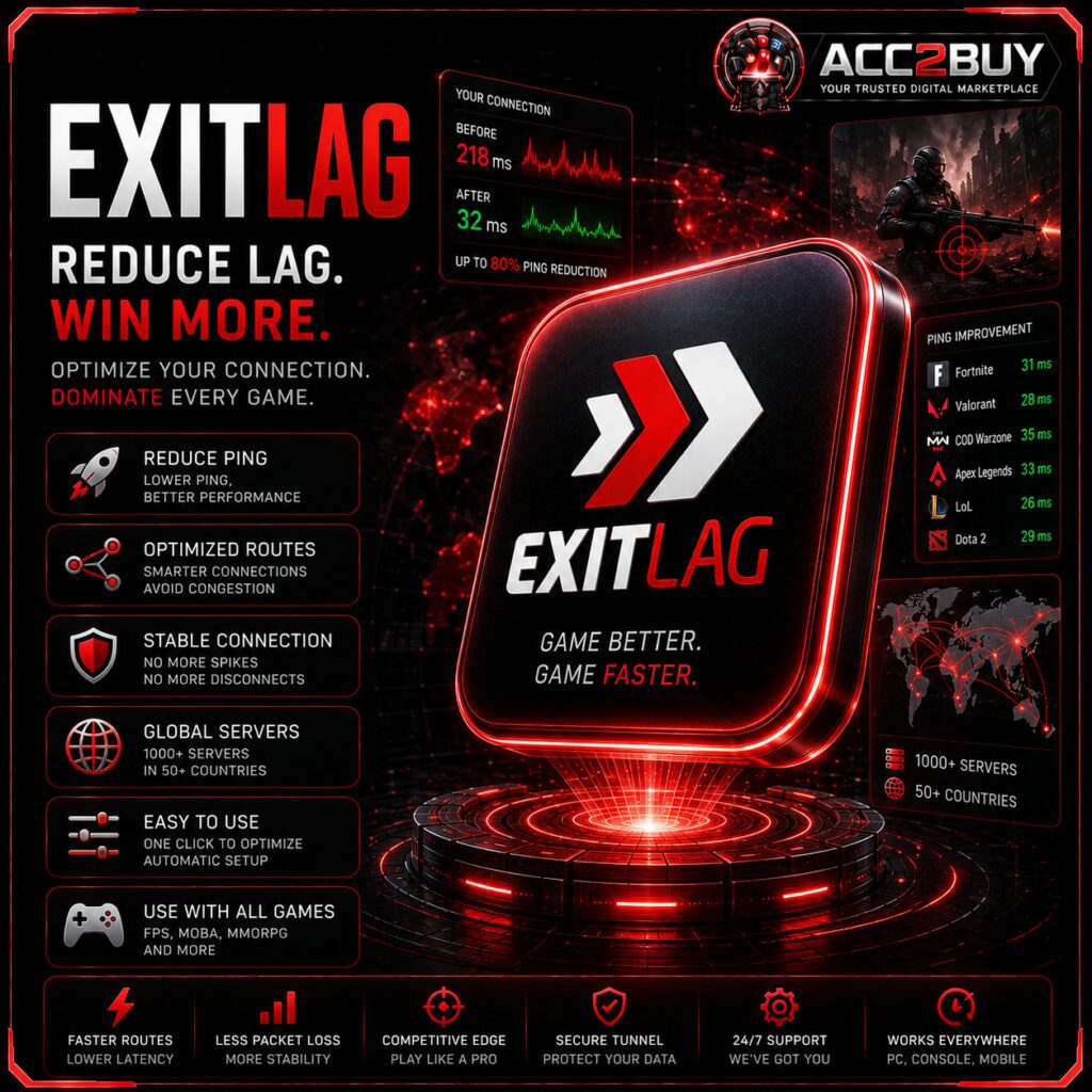 Listing image for Buy ExitLag — ExitLag at ACC2BUY