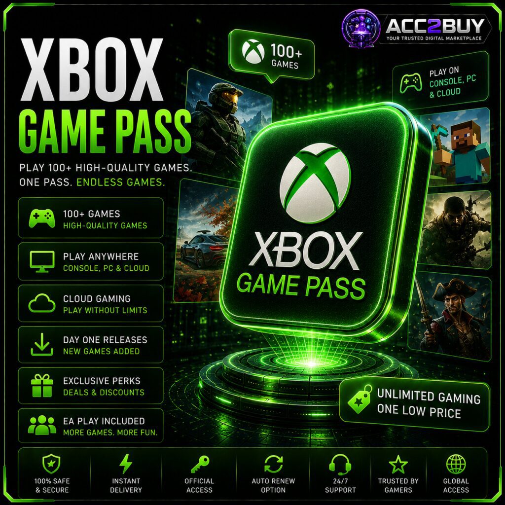 Game Pass Key: Xbox Game Pass Ultimate product photo from the ACC2BUY Gaming range
