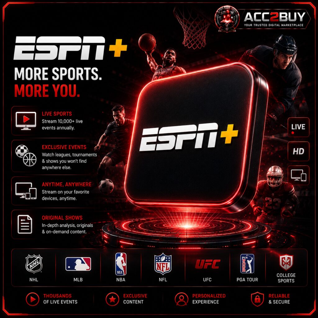 ESPN+ — the ESPN Plus Cheap listing image at ACC2BUY
