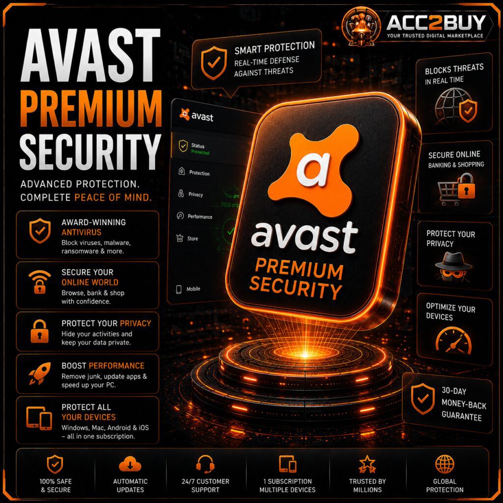 Listing image for Buy Avast Security — Avast Security at ACC2BUY