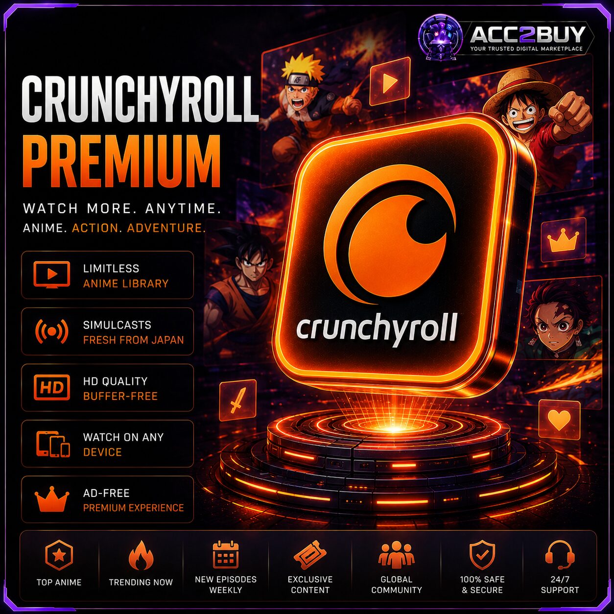 Crunchyroll Premium — ACC2BUY