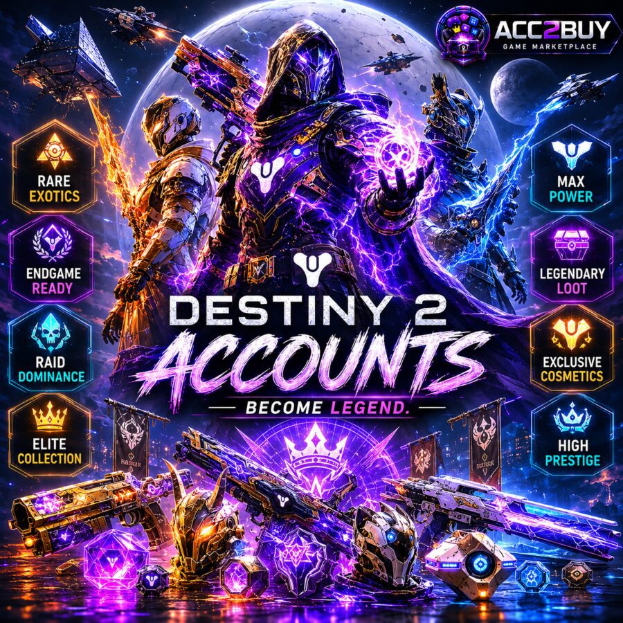 Destiny 2 Accounts product photo — part of ACC2BUY's Gaming catalog