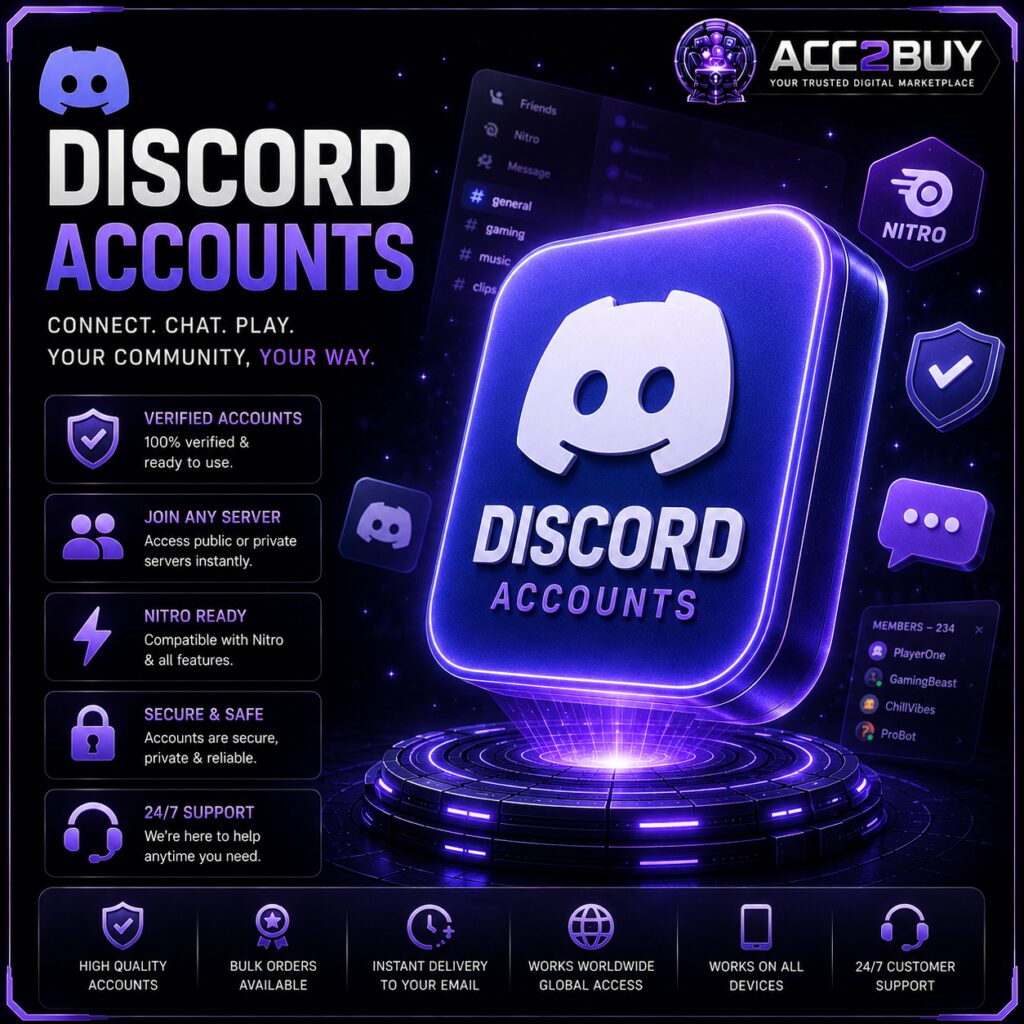 Discord Accounts — the Buy Discord Account listing image at ACC2BUY