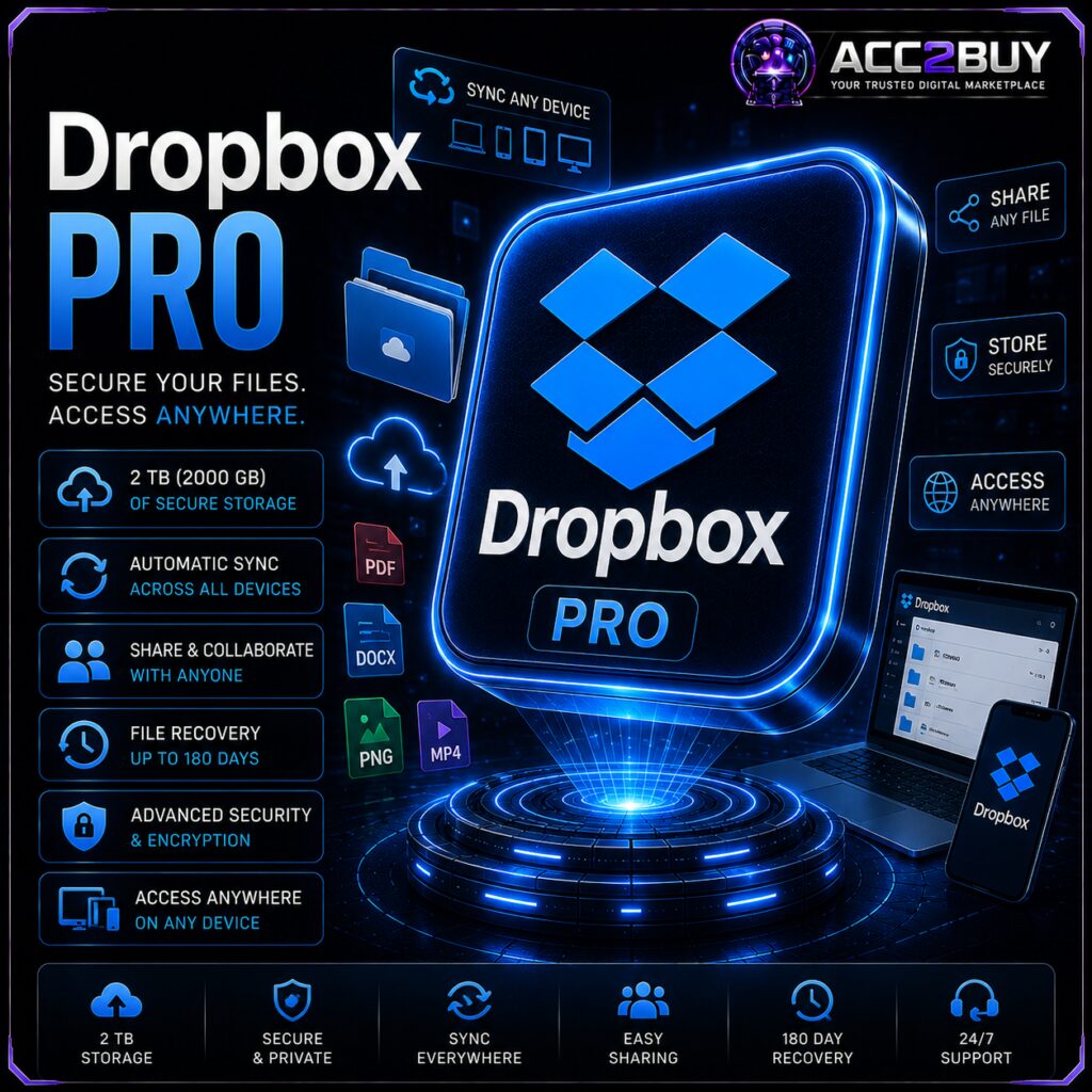 Dropbox Pro — the Cheap Dropbox listing image at ACC2BUY