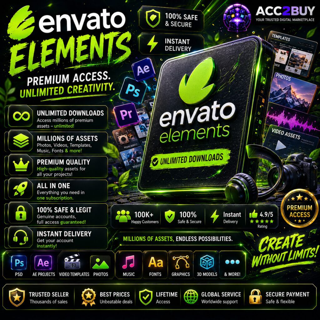 Envato Premium: Envato Elements product photo from the ACC2BUY Services range