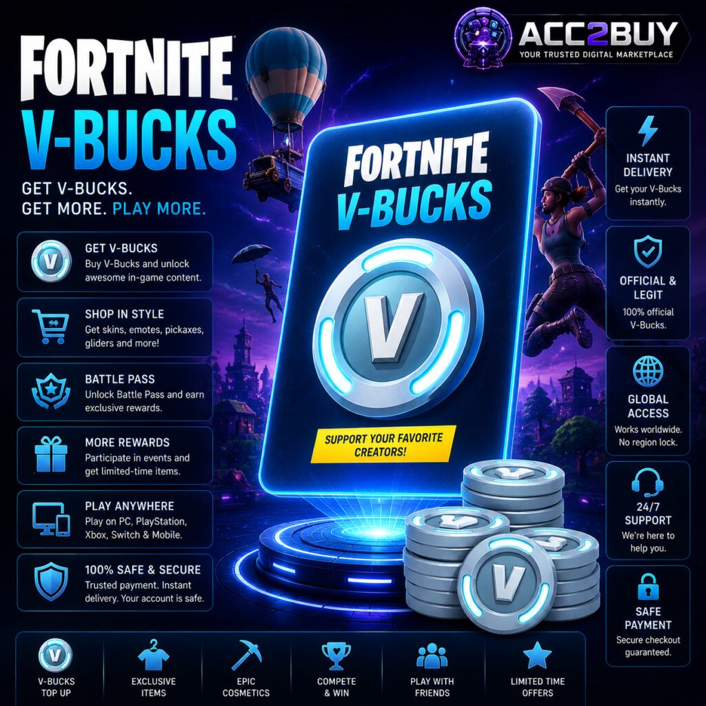 Fortnite V-Bucks — the Fortnite Credits listing image at ACC2BUY