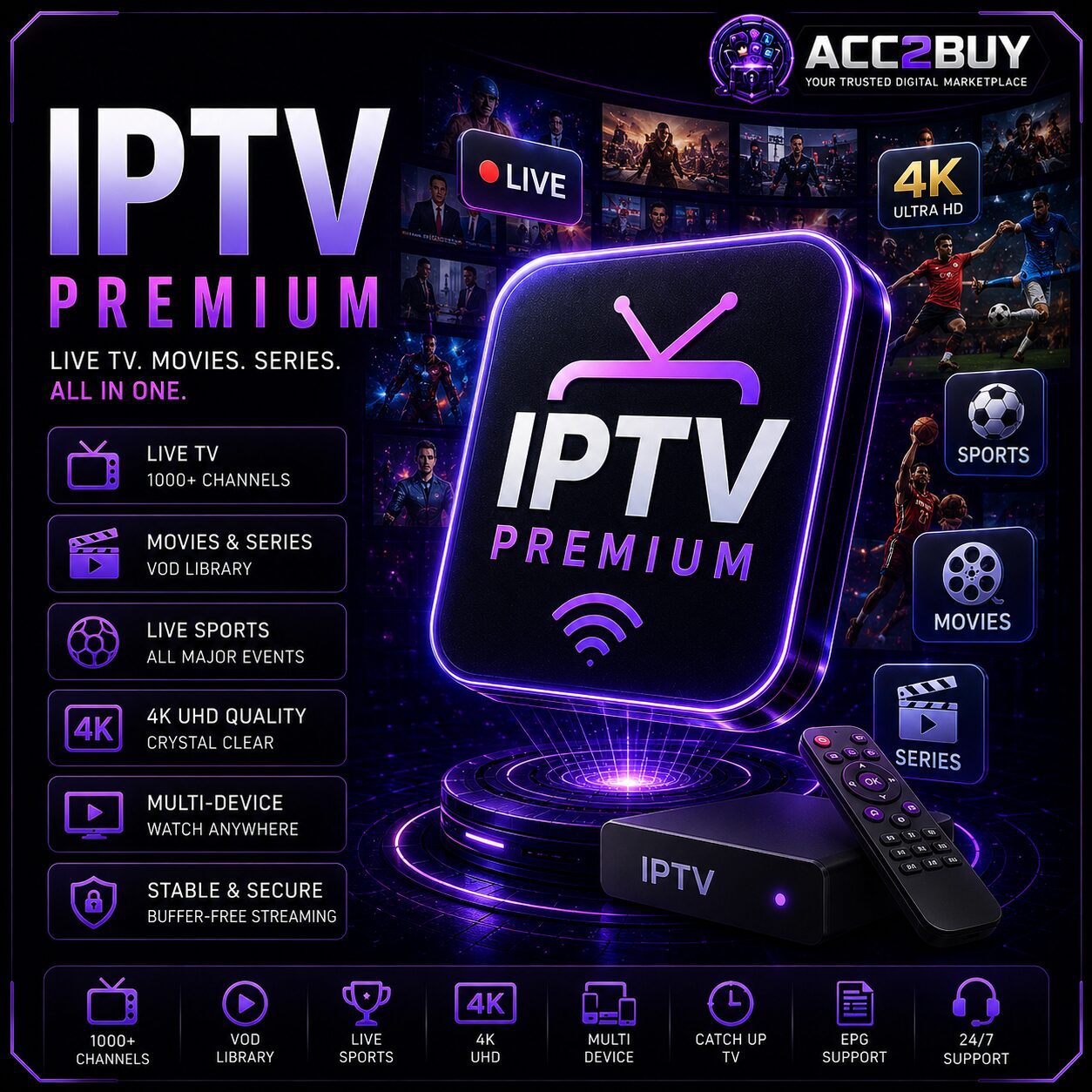IPTV Premium — ACC2BUY