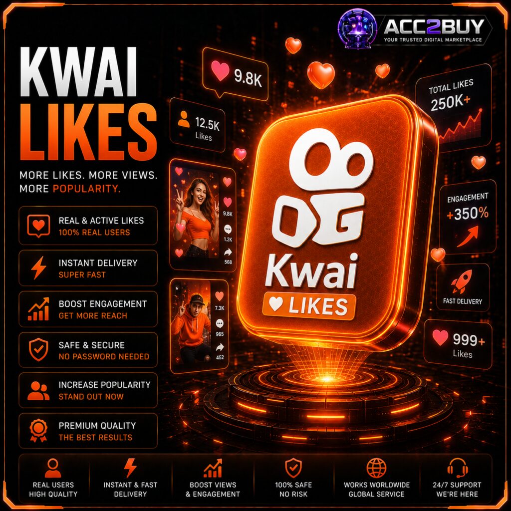 Buy Kwai Likes: Kwai Likes product photo from the ACC2BUY Marketing range