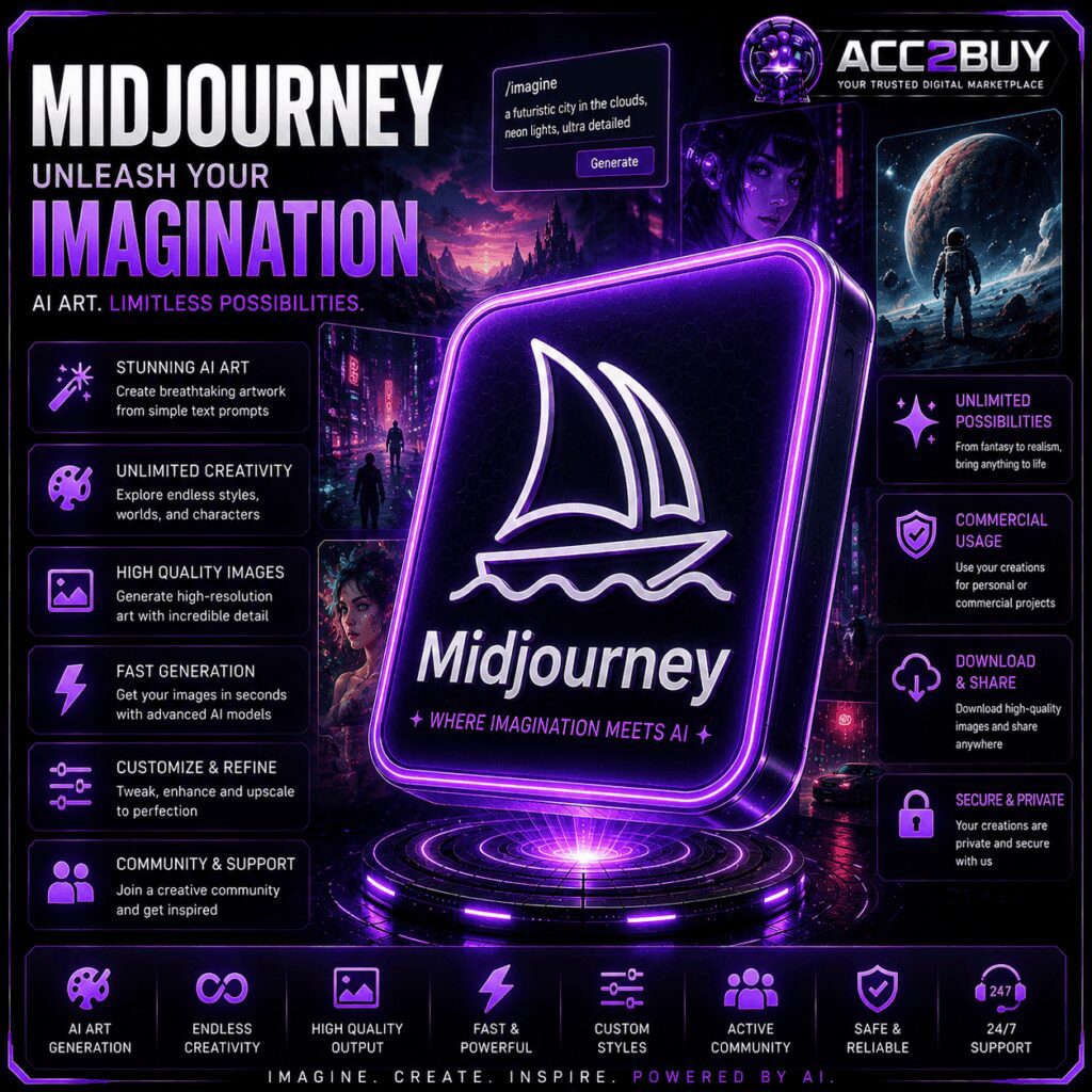 Cheap MidJourney: MidJourney Basic product photo from the ACC2BUY Services range