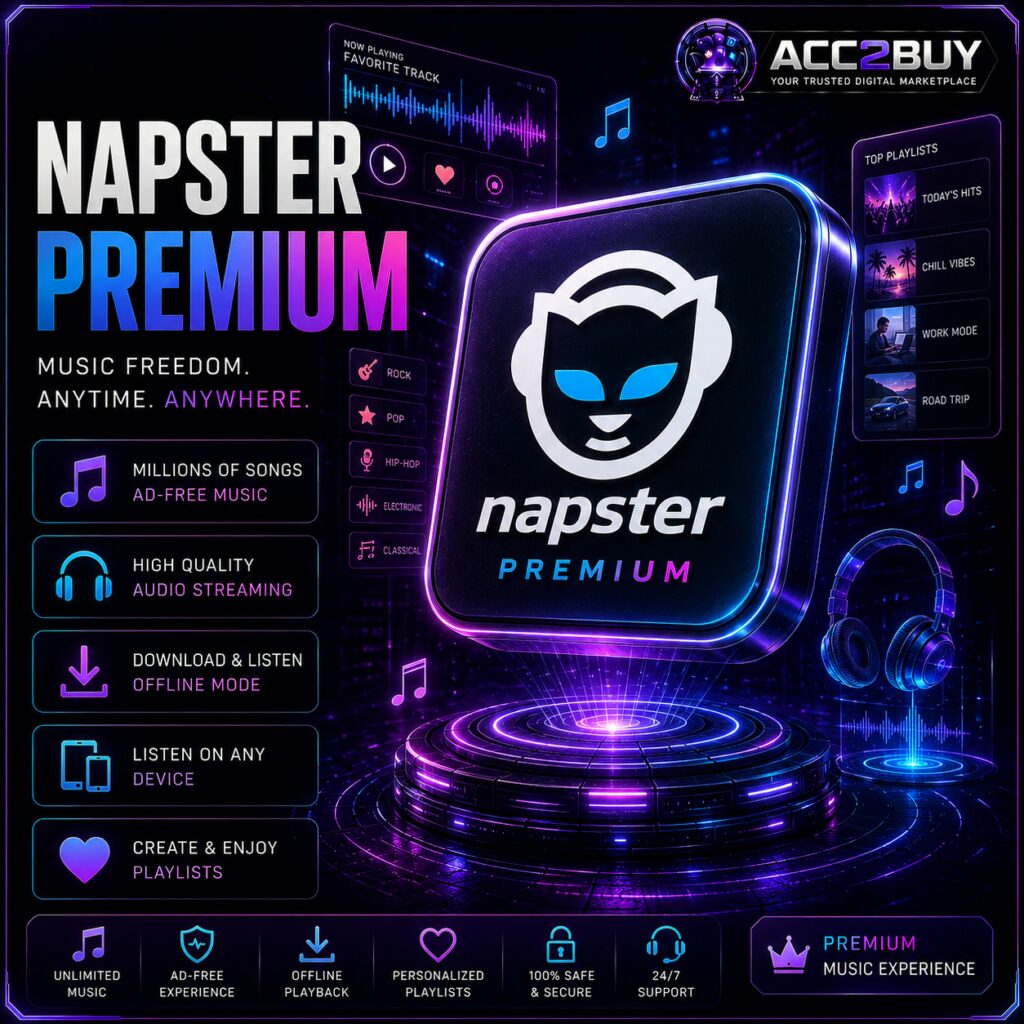Listing image for Napster Subscription — Napster Premium at ACC2BUY