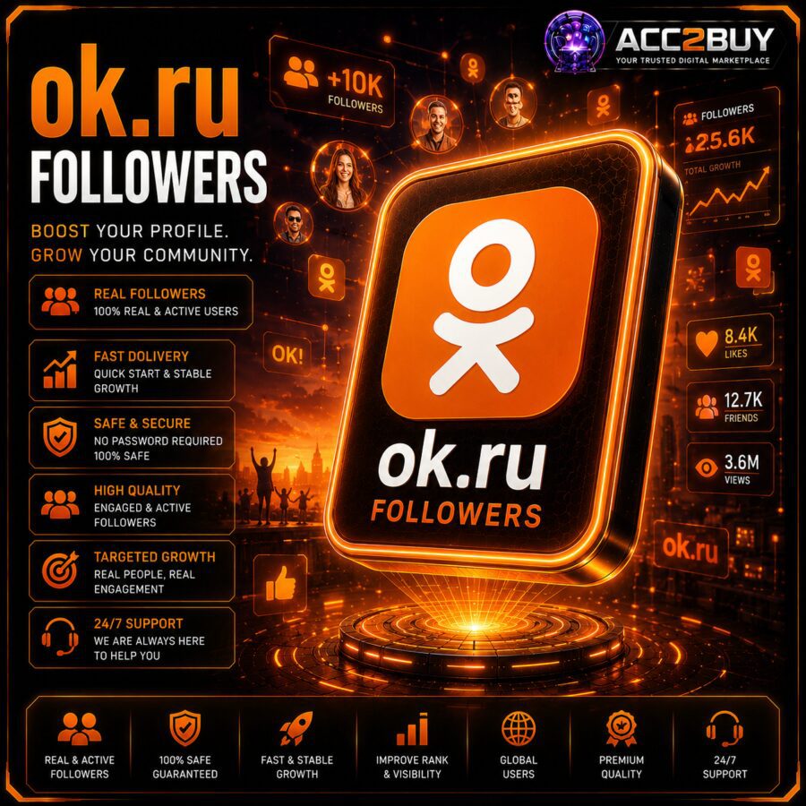 Listing image for Buy OK.ru Followers — OK.ru Followers at ACC2BUY