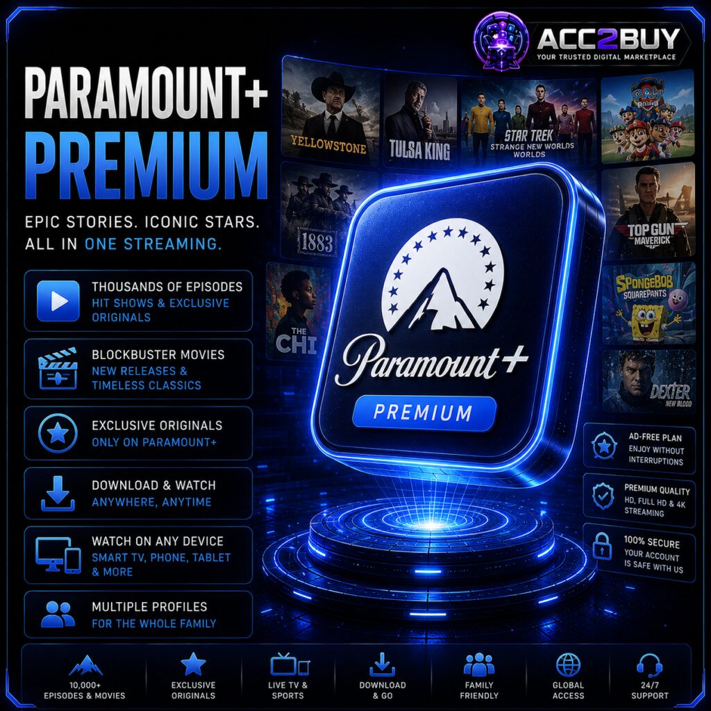 Listing image for Paramount Cheap — Paramount+ at ACC2BUY