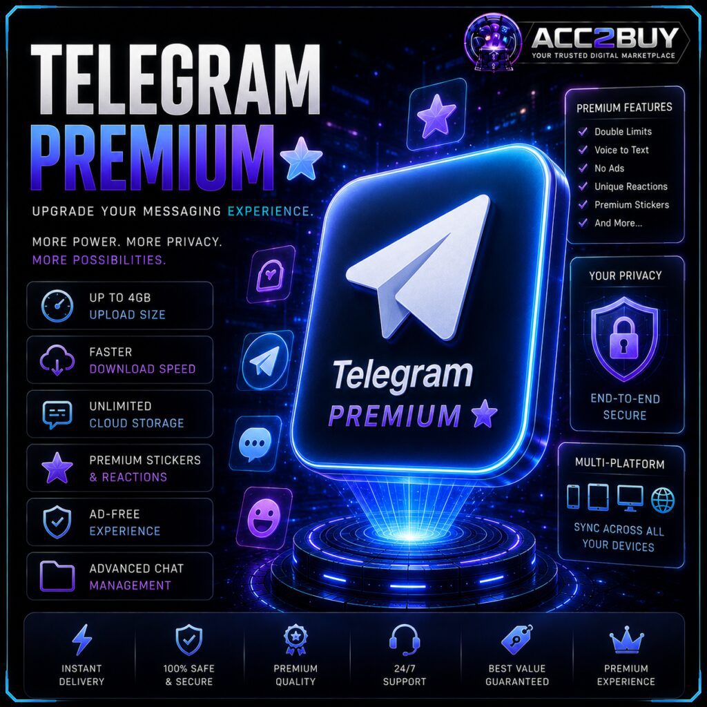 Telegram Premium — the Buy Telegram listing image at ACC2BUY