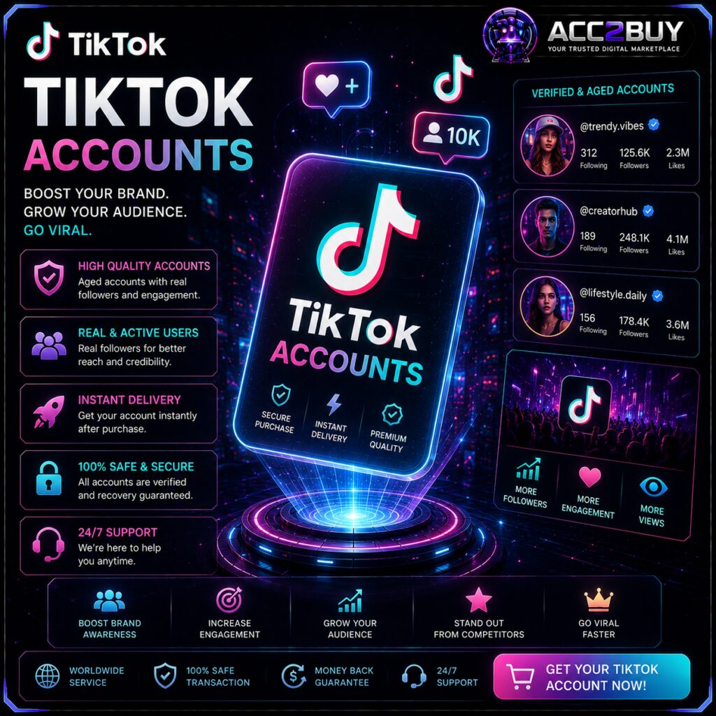 Listing image for TikTok Account Buy — TikTok Accounts at ACC2BUY