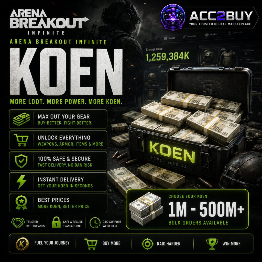 Listing image for Buy Koen — Arena Breakout Infinite Koen at ACC2BUY