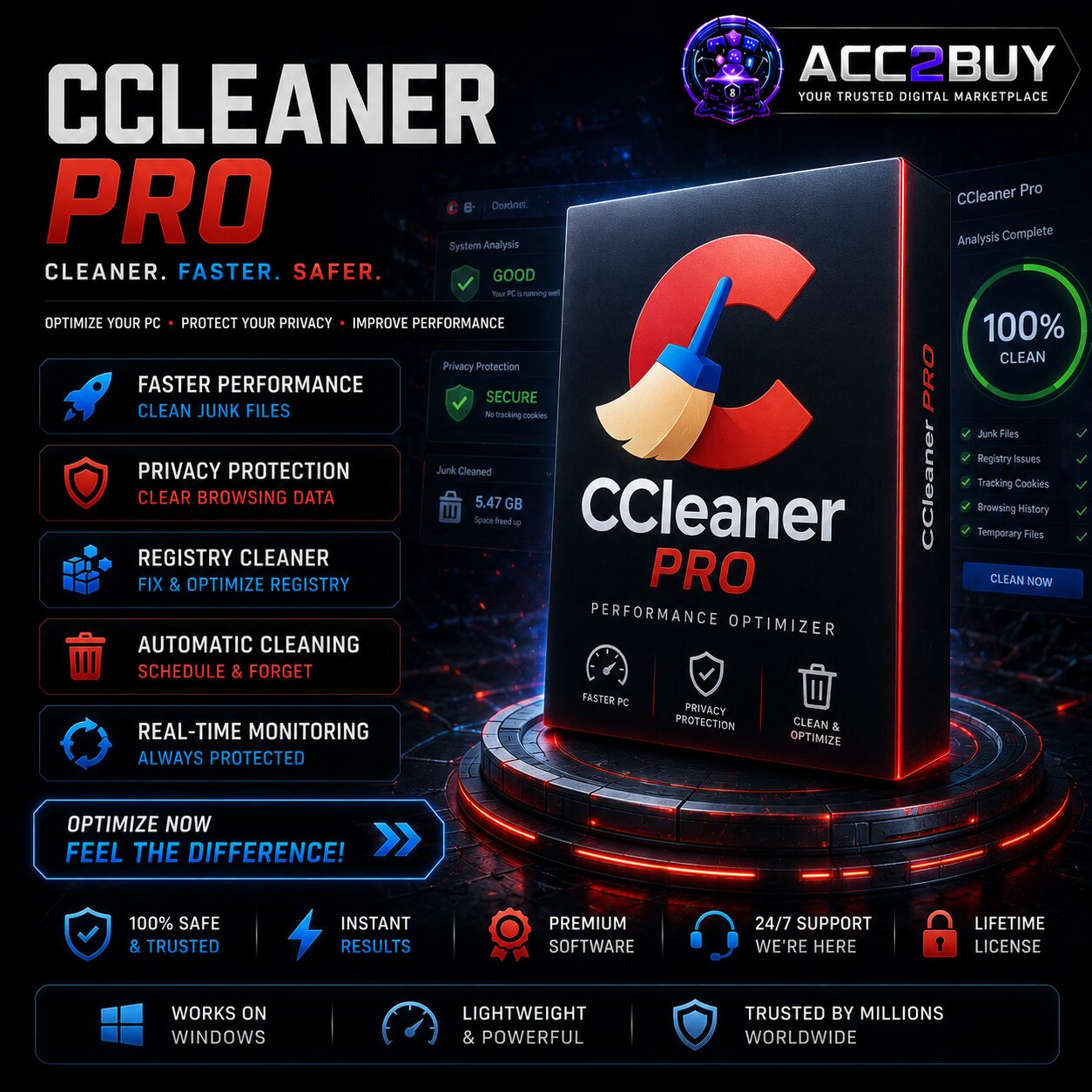 CCleaner Pro — ACC2BUY