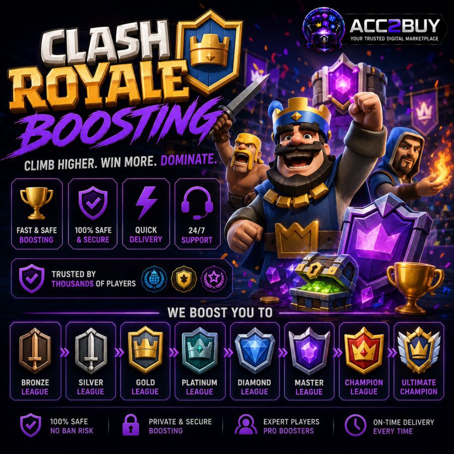 Clash Royale Boosting — Gaming listing image, ACC2BUY