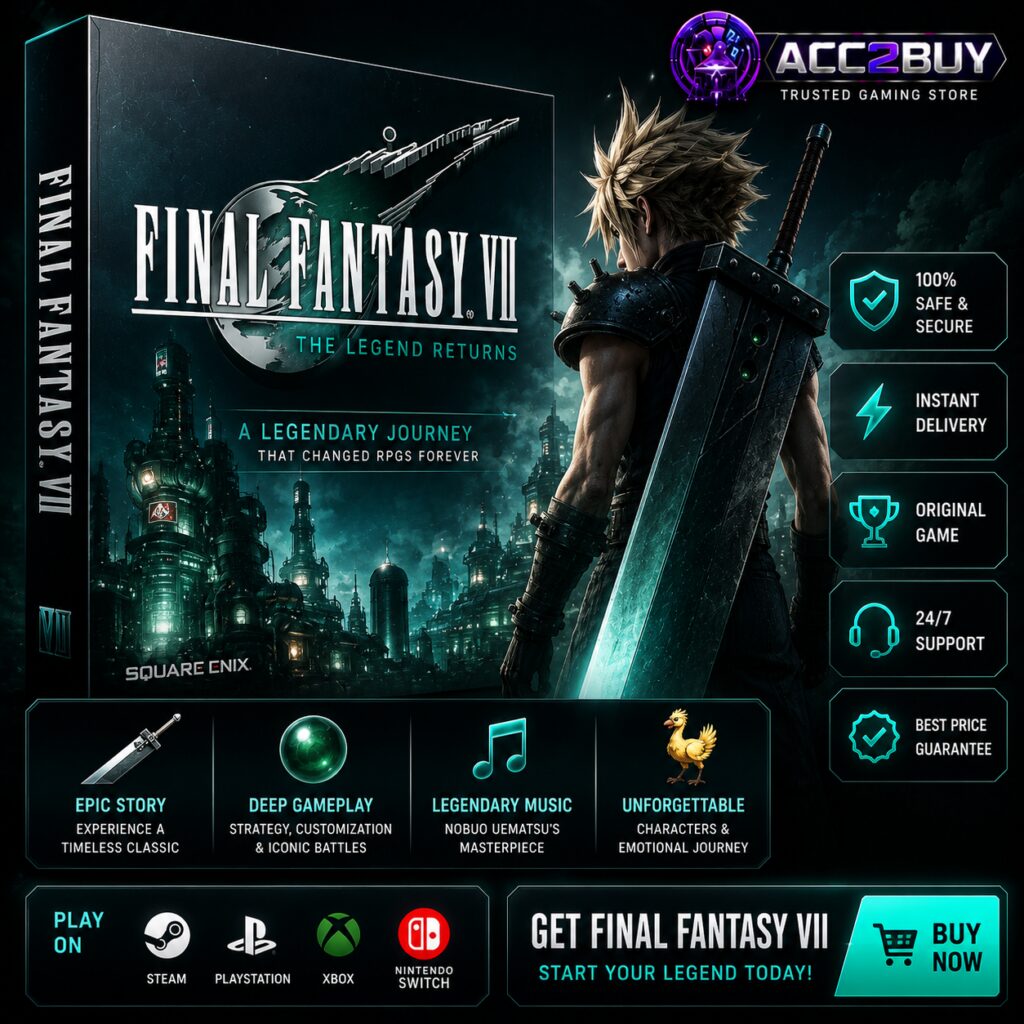 Listing image for Final Fantasy 7 Key — Final Fantasy 7 at ACC2BUY
