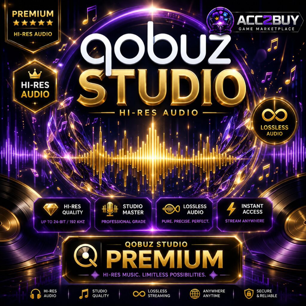 Qobuz Studio — the Qobuz Premium listing image at ACC2BUY