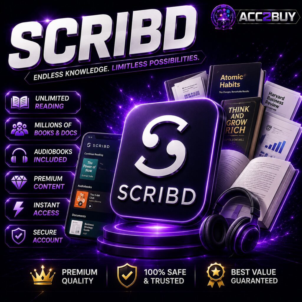 Scribd Subscription: Scribd product photo from the ACC2BUY Subscriptions range