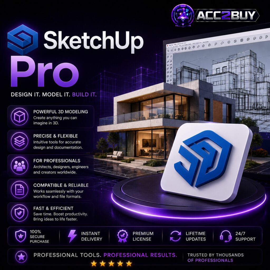 SketchUp Pro — the SketchUp License listing image at ACC2BUY