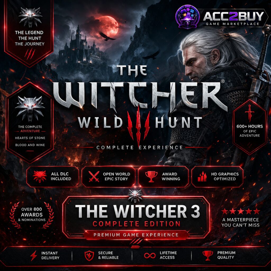 Witcher 3 Key: The Witcher 3 product photo from the ACC2BUY Gaming range