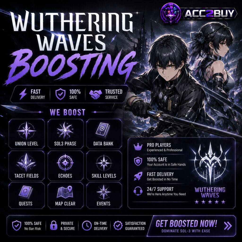 Wuthering Waves Boosting product photo — part of ACC2BUY's Gaming catalog