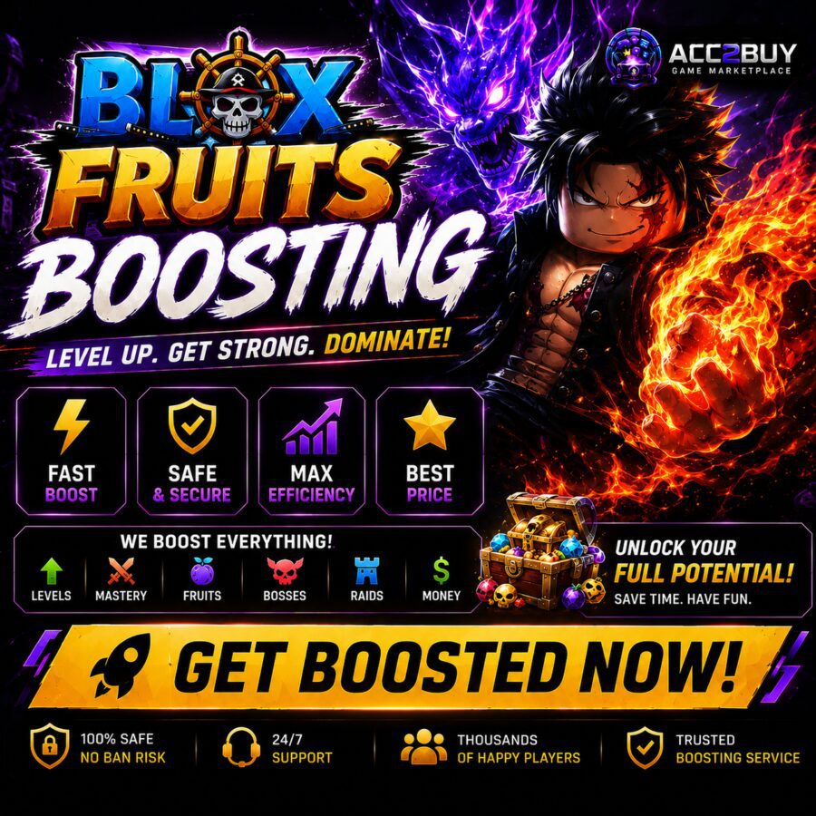 Blox Fruits Boosting — Gaming listing image, ACC2BUY