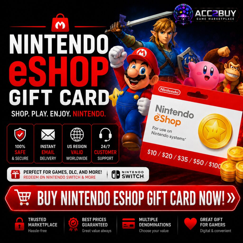 Official ACC2BUY listing image for Nintendo eShop Gift Card (Gaming)